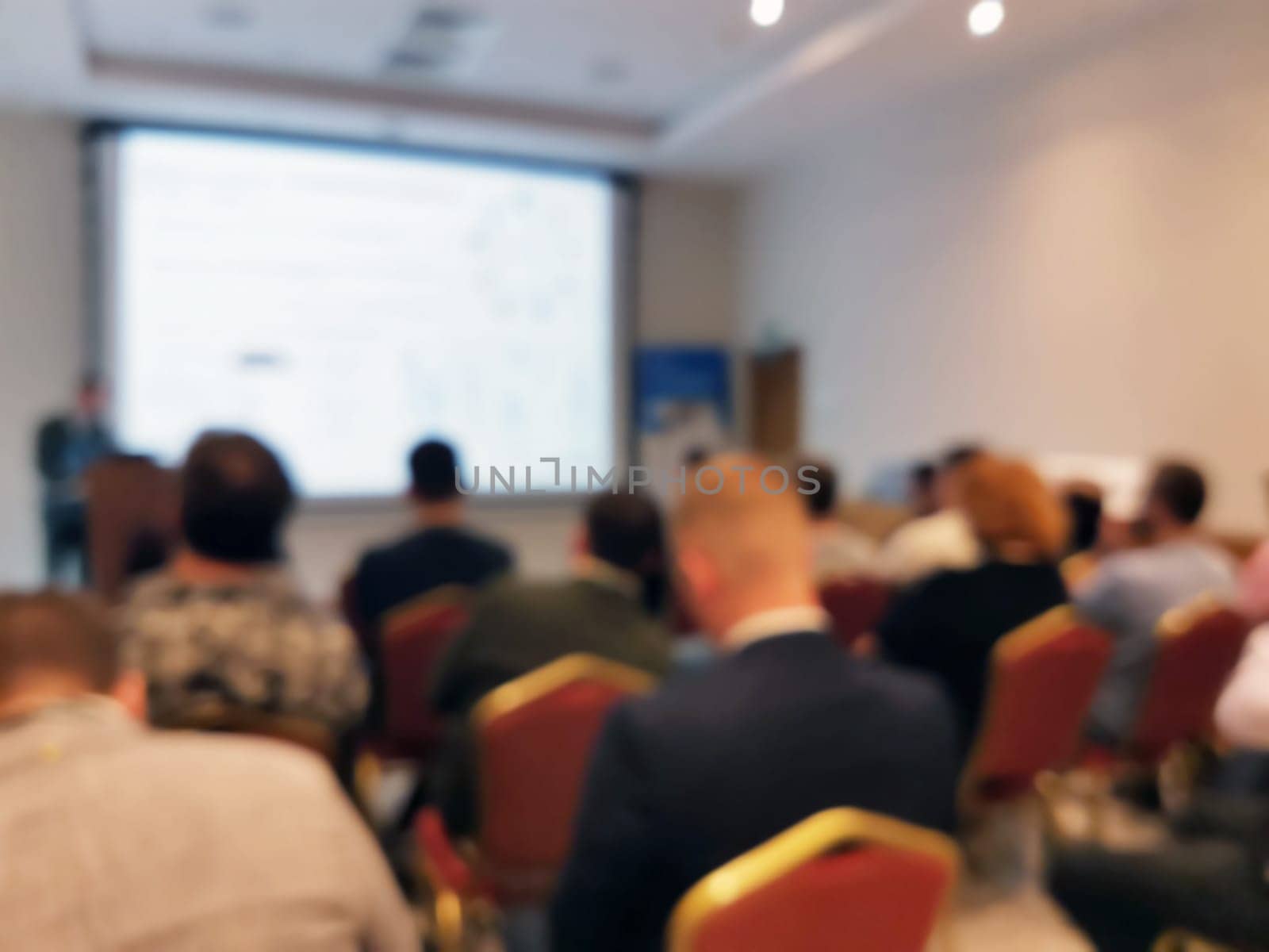 Blurred background image of audience in a business conference or seminar. by BY-_-BY