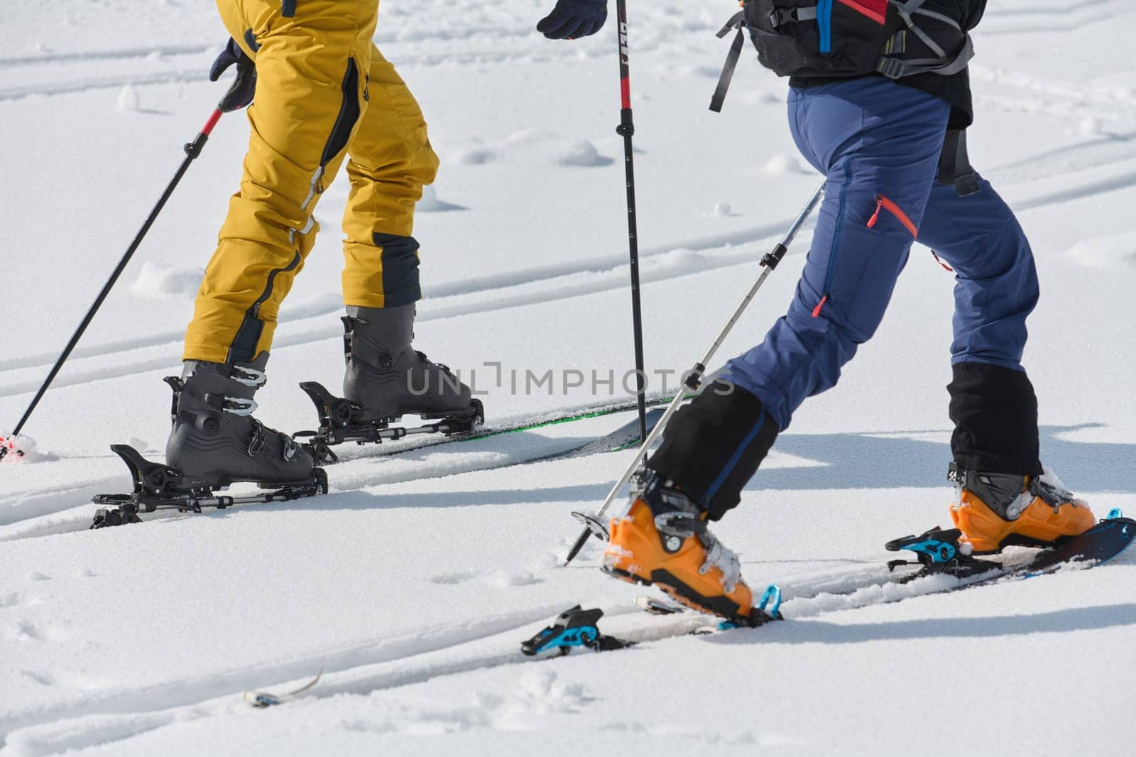 A close-up of a climber's well-worn gear reveals the story of countless adventures and prepares for one more daring ascent.