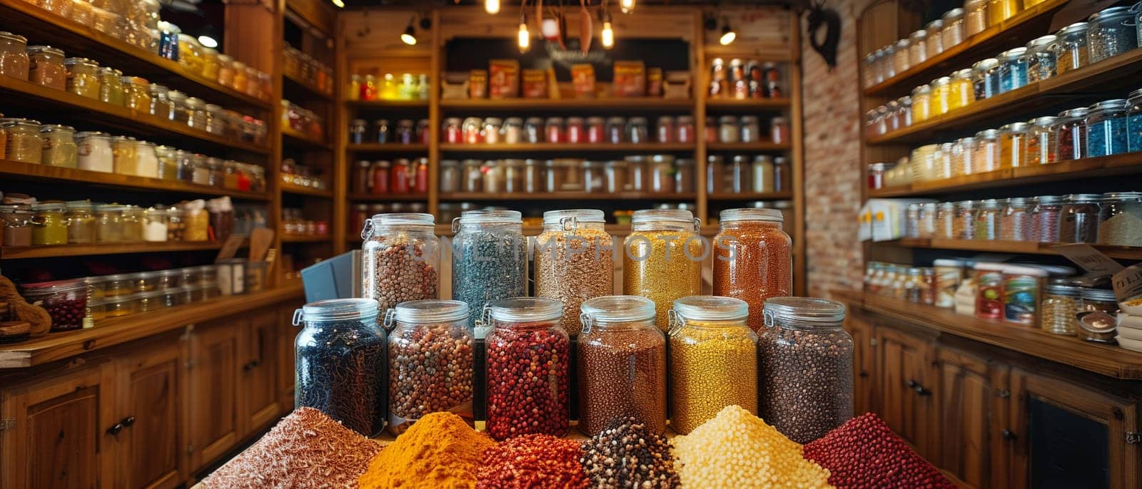 Ethnic Grocery Store Shares Culinary Diversity in Business of Global Foods, Ethnic spices and traditional ingredients share a narrative of culinary diversity and global flavors in the ethnic grocery store business.