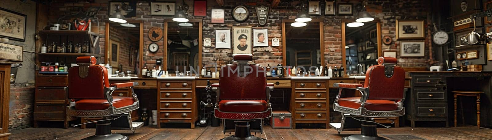 Classic Barbershop Revives Timeless Style in Business of Traditional Men's Grooming, Barber chairs and hot towels revive a story of timeless style and traditional men's grooming in the classic barbershop business.