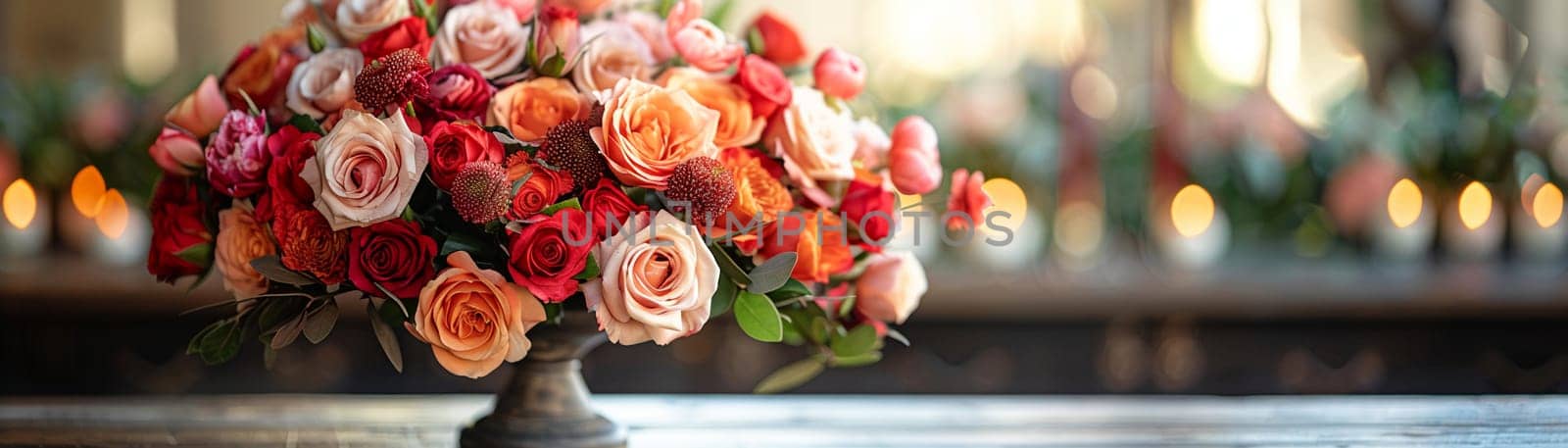 Florist Arranges Stunning Bouquets for Corporate Events, Beautiful floral arrangements are meticulously crafted for upscale business gatherings.