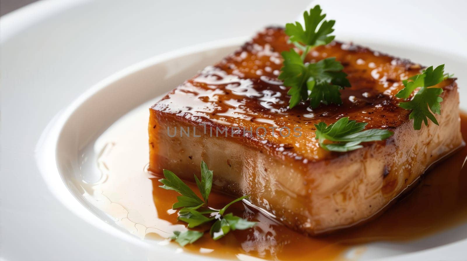 Foie gras. Traditional dish of France AI