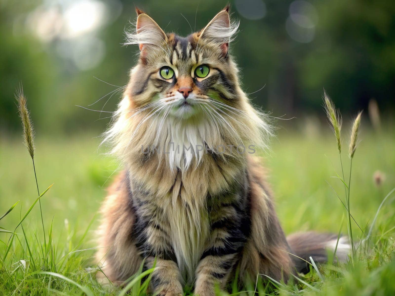 a beautiful purebred cat on a beautiful background. ai generative quality