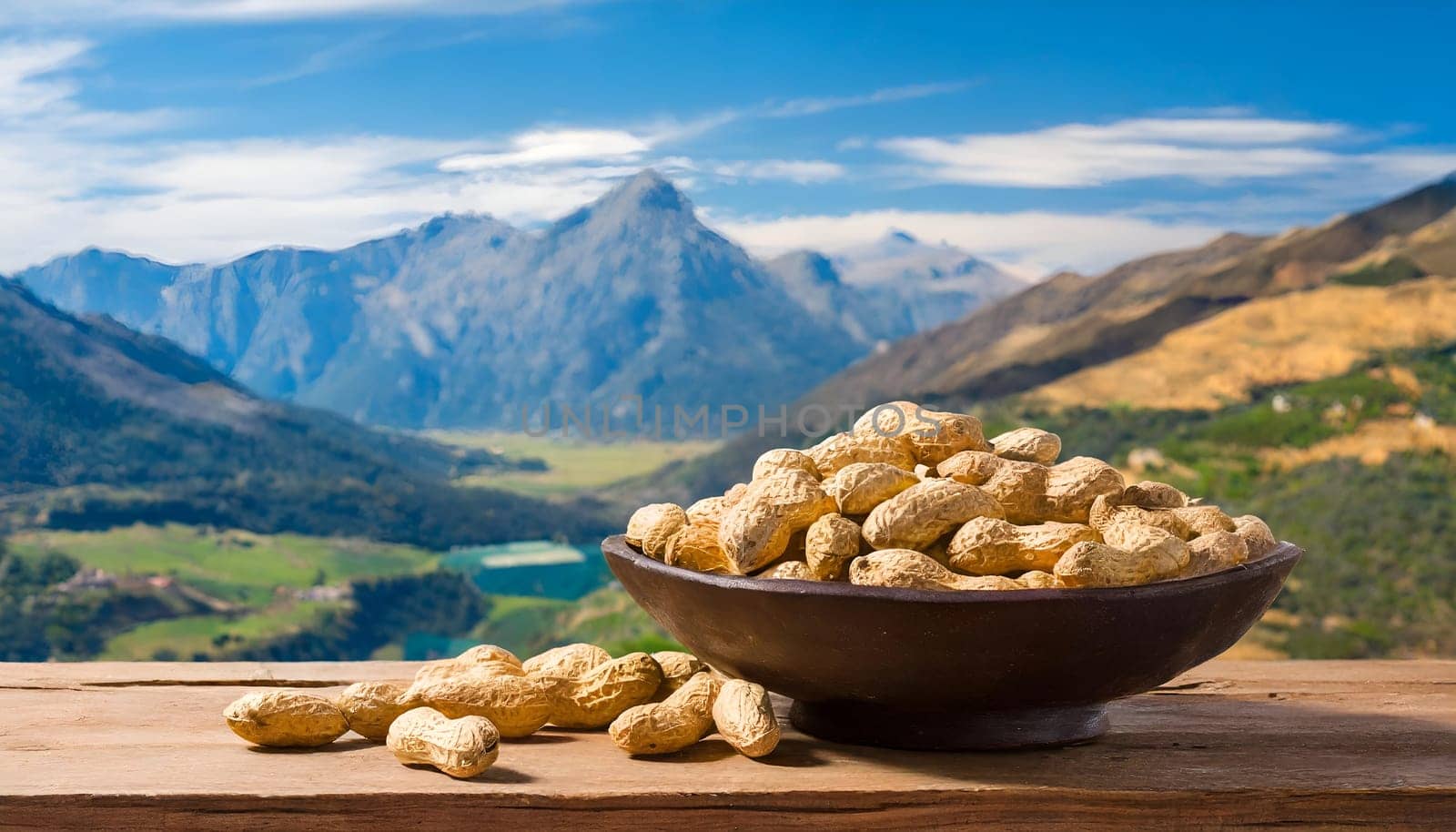A pile of peanuts. High quality photo
