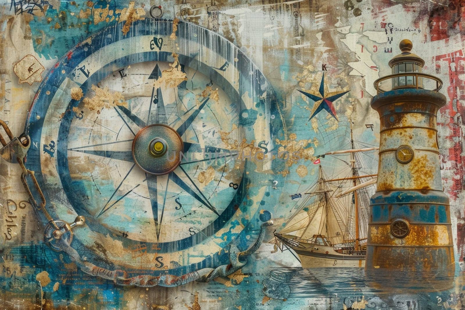 Nautical Healing Symbol Collage by andreyz