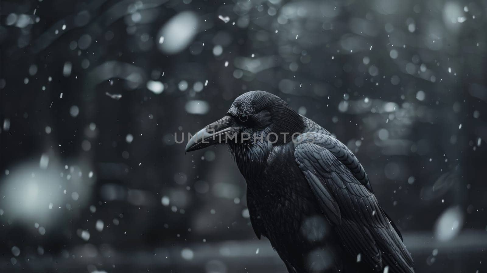 Crow and magic black atmosphere by natali_brill