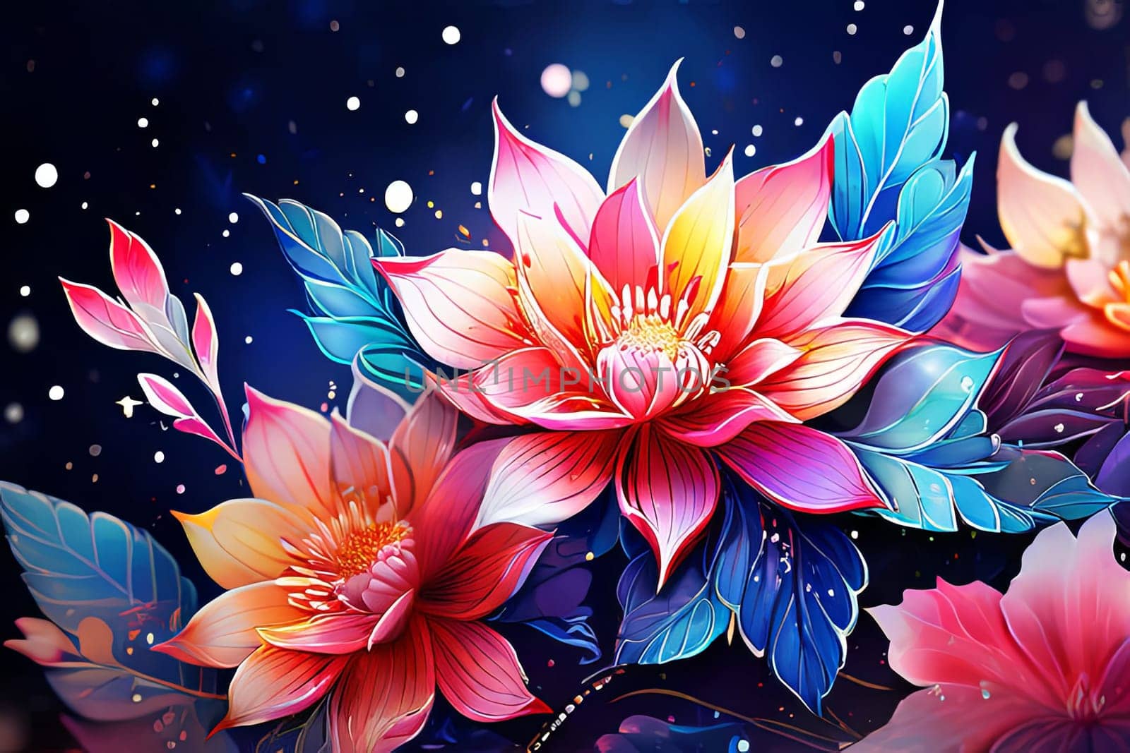 Serene lotus flower blooming against dark background. For meditation apps, on covers of books about spiritual growth, in designs for yoga studios, spa salons, illustration for articles on inner peace