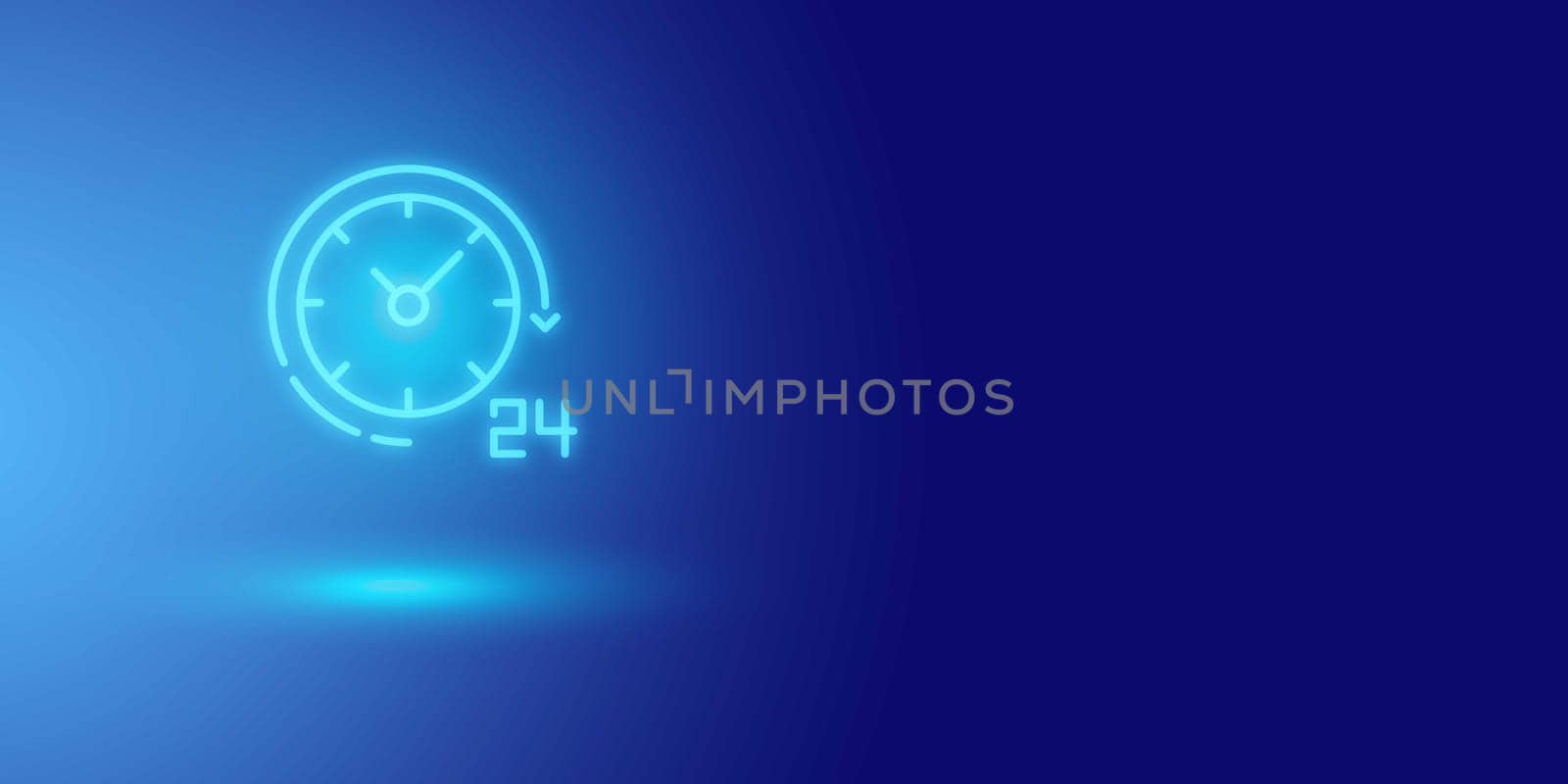Futuristic technology background, Worldwide nonstop and full-time available contact of service concept. Assistance customer services, delivery, Abstract background, service 24 hours. by Unimages2527
