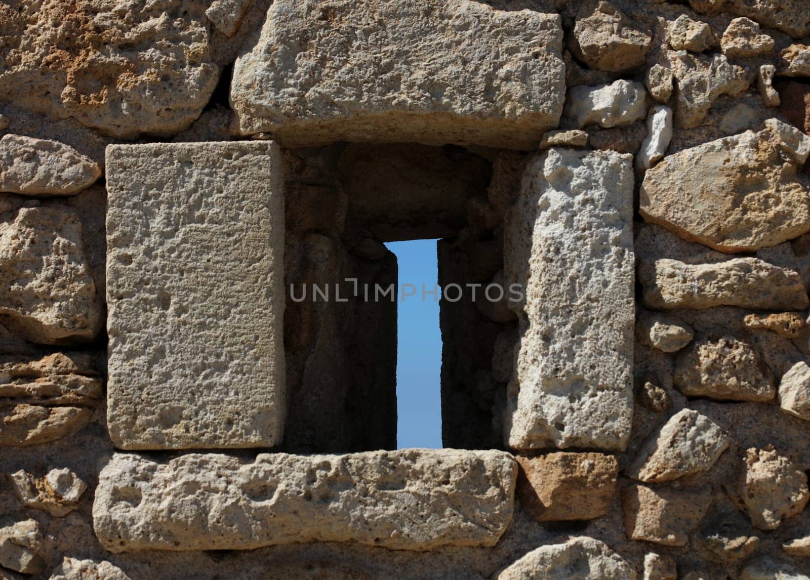 Fortezza fortress castle in Crete island Rethimno holidays exploring the old ancient stone city monuments close up summer background carnival season high quality big size printings