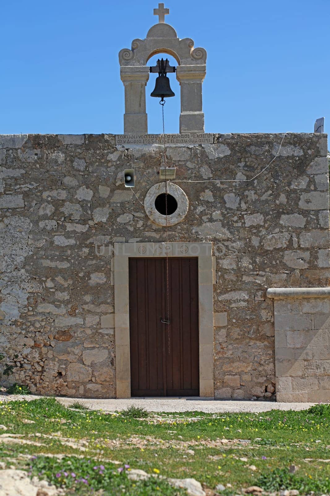 Fortezza fortress castle in Crete island Rethimno holidays exploring the old ancient stone city monuments close up summer background carnival season high quality big size printings