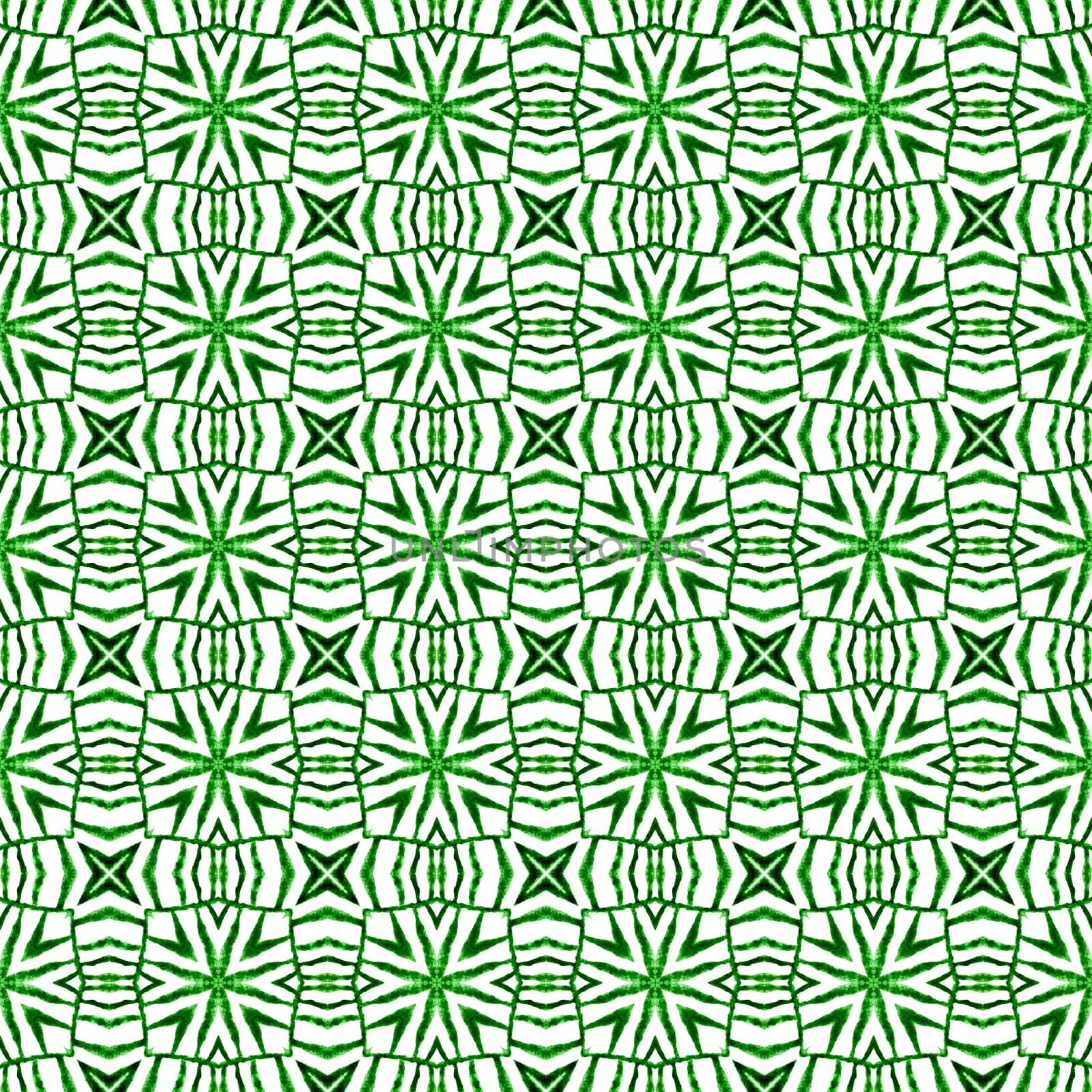 Organic tile. Green brilliant boho chic summer by beginagain