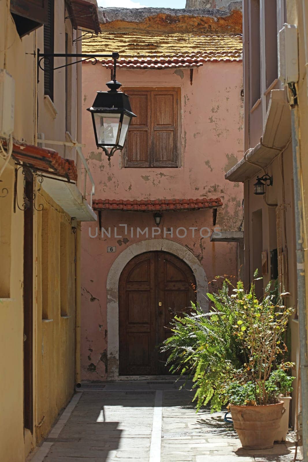 Rethimnon, Greece, Friday 15 March 2024 Crete island holidays exploring the old ancient stone city roads close up summer background carnival season high quality big size printings