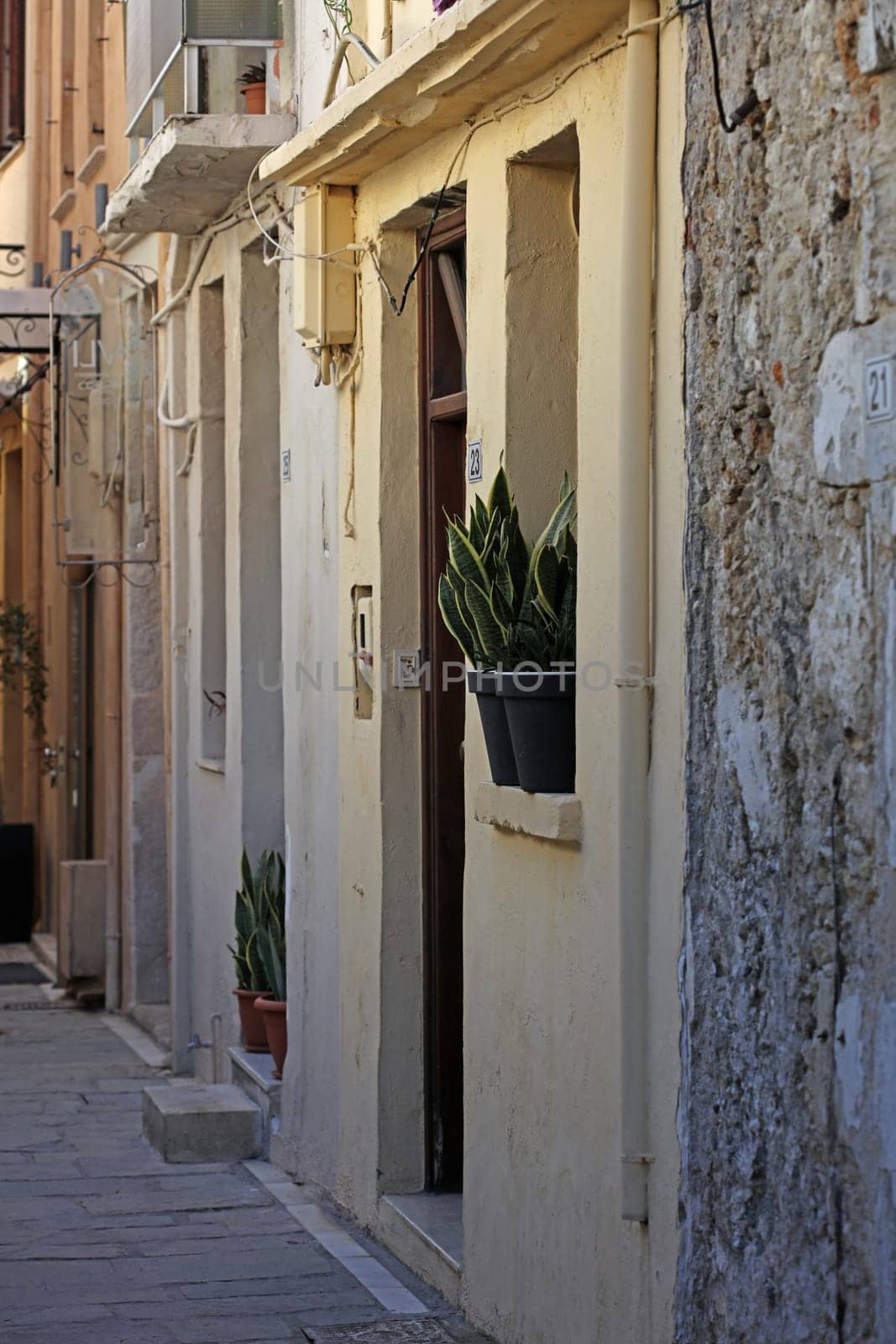 Rethimnon, Greece, Friday 15 March 2024 Crete island holidays exploring the old ancient stone city roads close up summer background carnival season high quality big size printings
