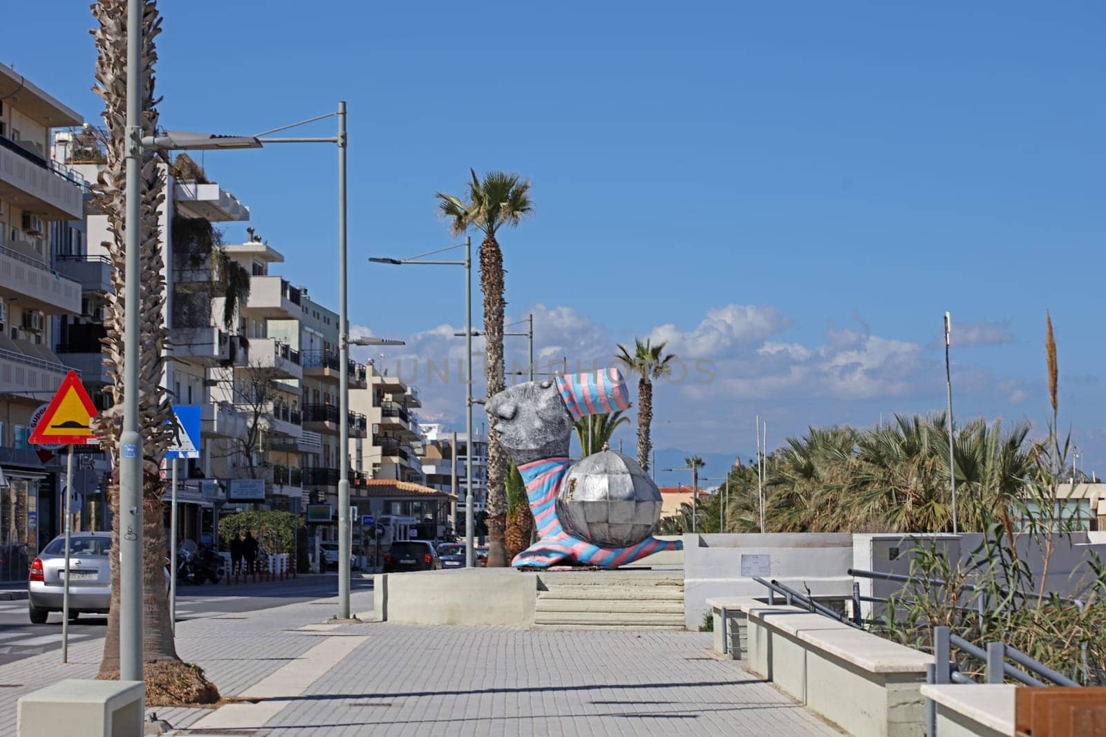 Rethimno, Greece, Friday 15 March 2024 Crete island holidays exploring the city port riviera luxury yachts close up summer background carnival season high quality big size prints