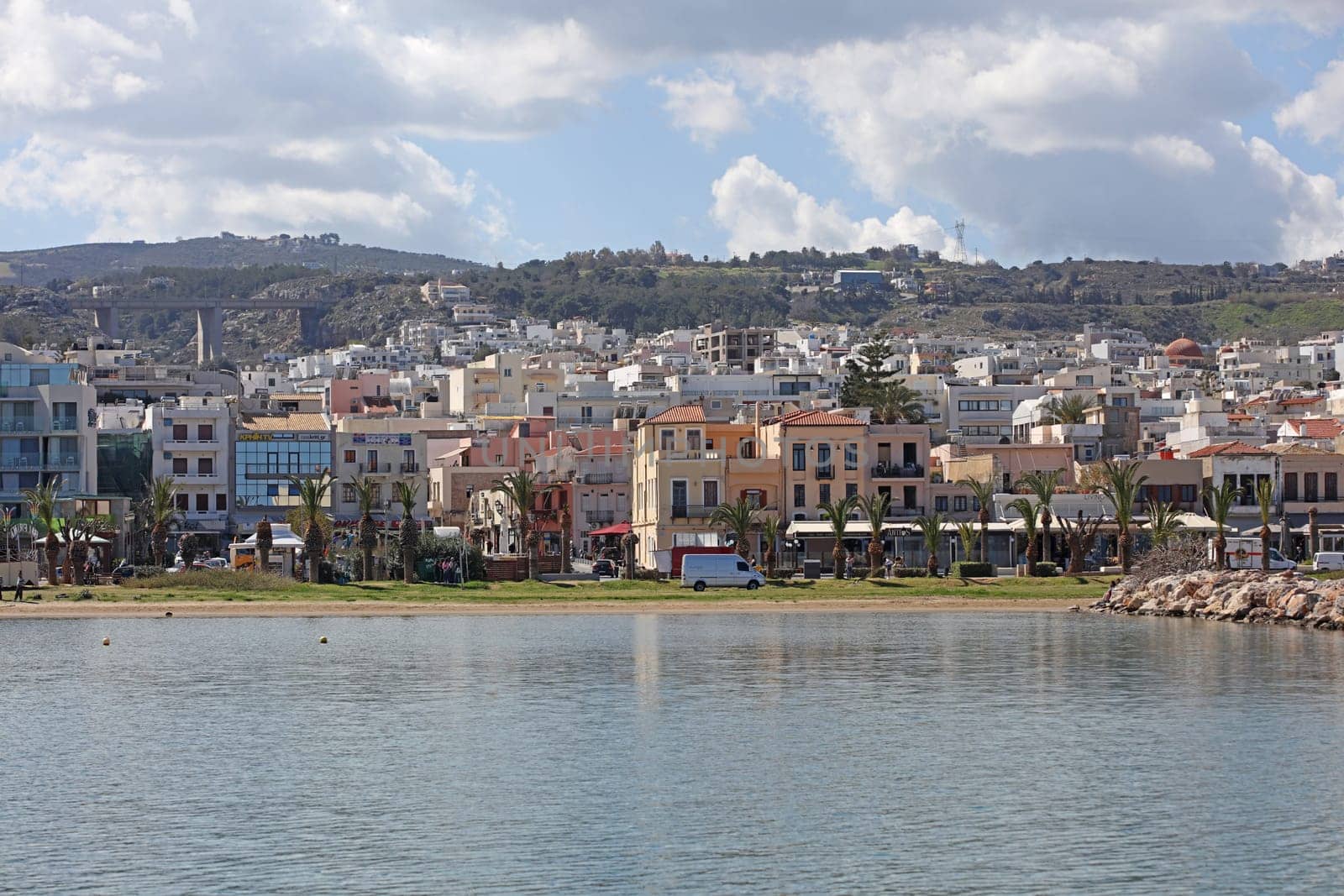 Rethimno, Greece, Friday 15 March 2024 Crete island holidays exploring the city port riviera luxury yachts close up summer background carnival season high quality big size prints