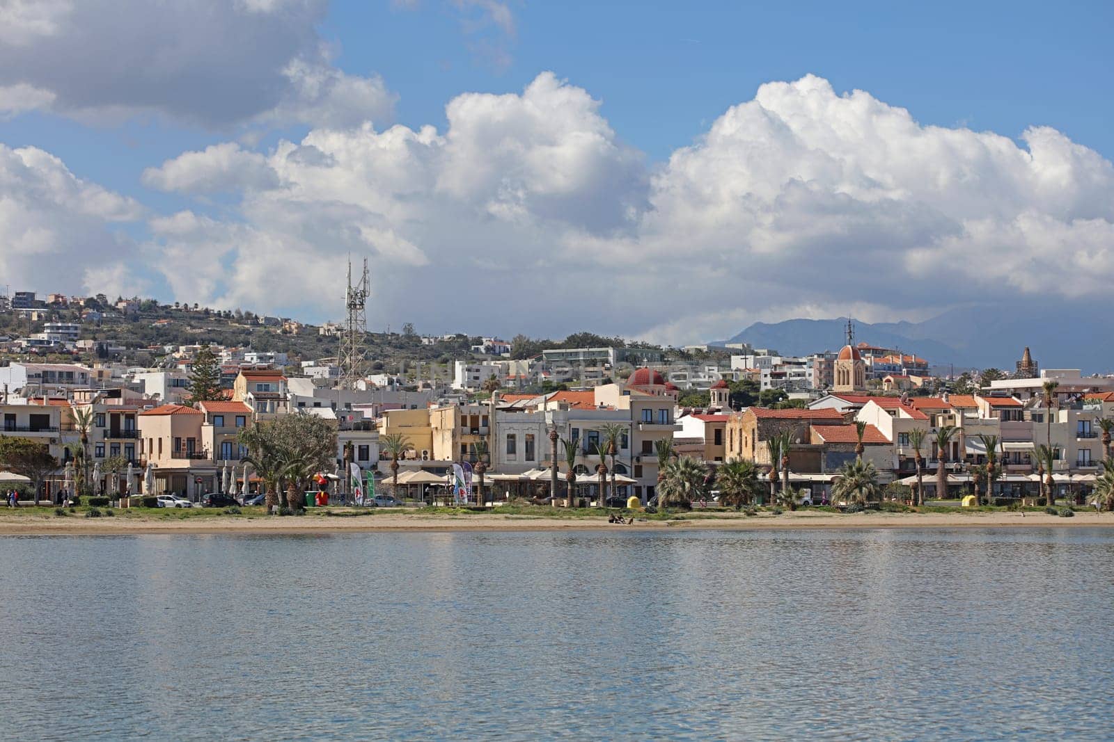 Rethimno, Greece, Friday 15 March 2024 Crete island holidays exploring the city port riviera luxury yachts close up summer background carnival season high quality big size prints