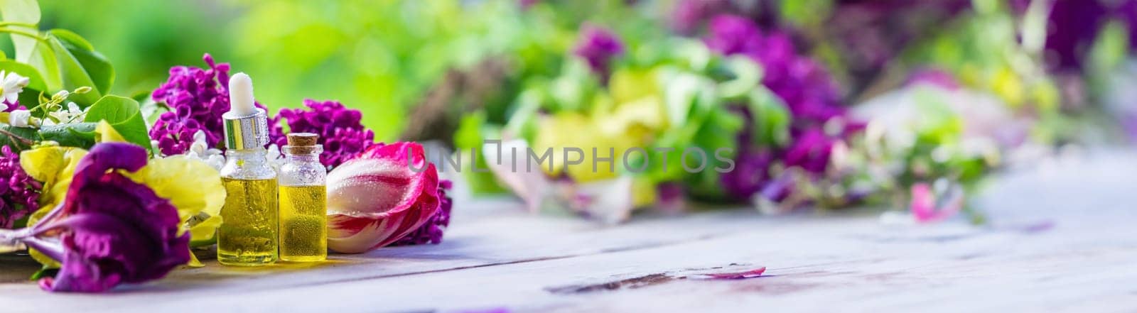 essential oils of various flowers.