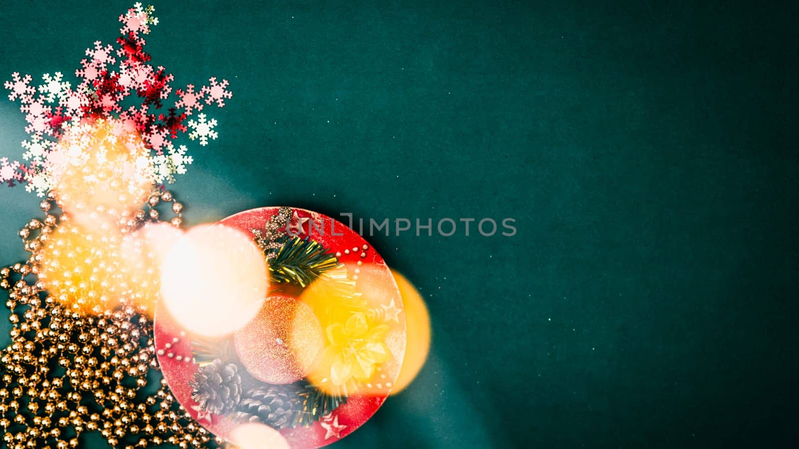 Christmas decorations. Colorful Christmas lights background