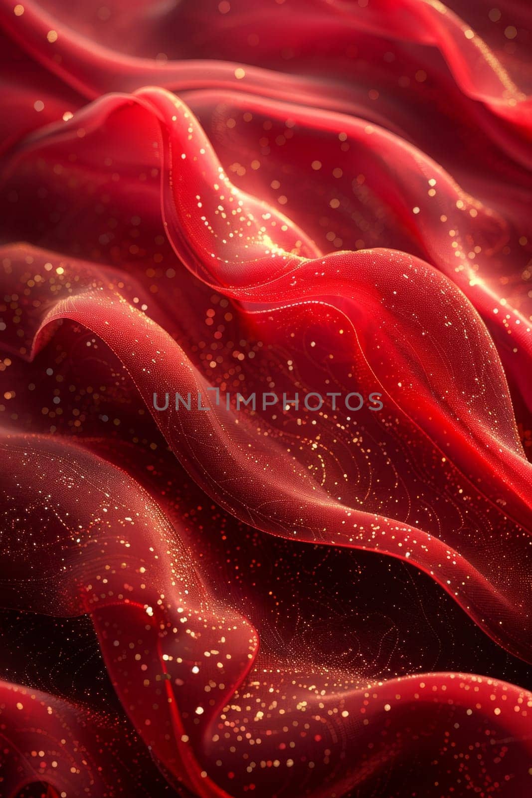 Beautiful abstract 3D background with smooth wavy lines. 3d illustration.