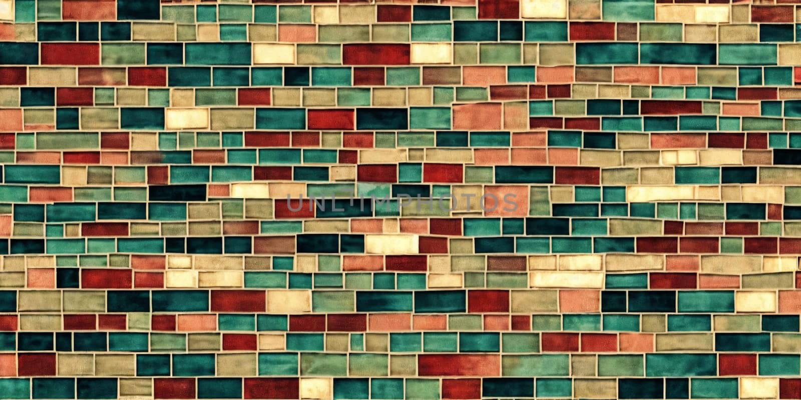 An illustration of a vintage mosaic background by GoodOlga