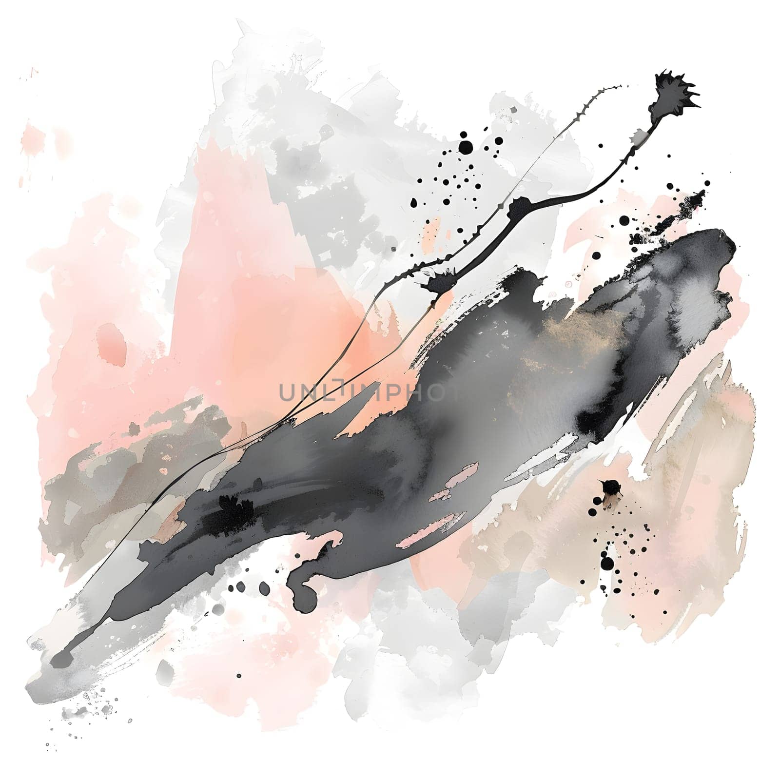 Fluid watercolor art with bold brush strokes and vibrant hues by Nadtochiy