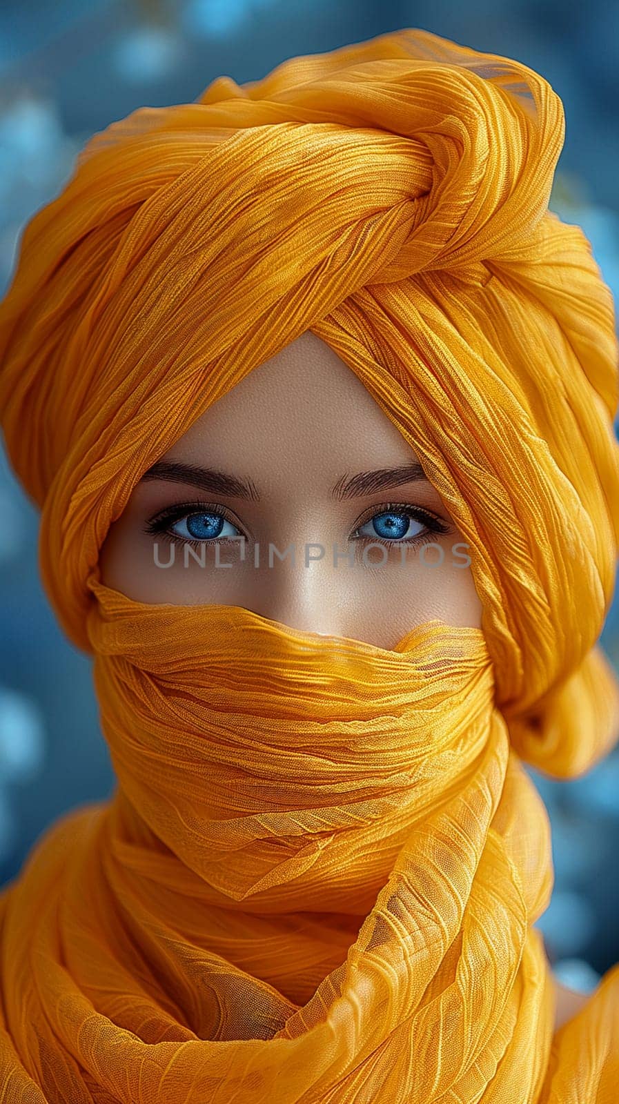 Sikh Turban Fabric Representing Honor and Faith by Benzoix