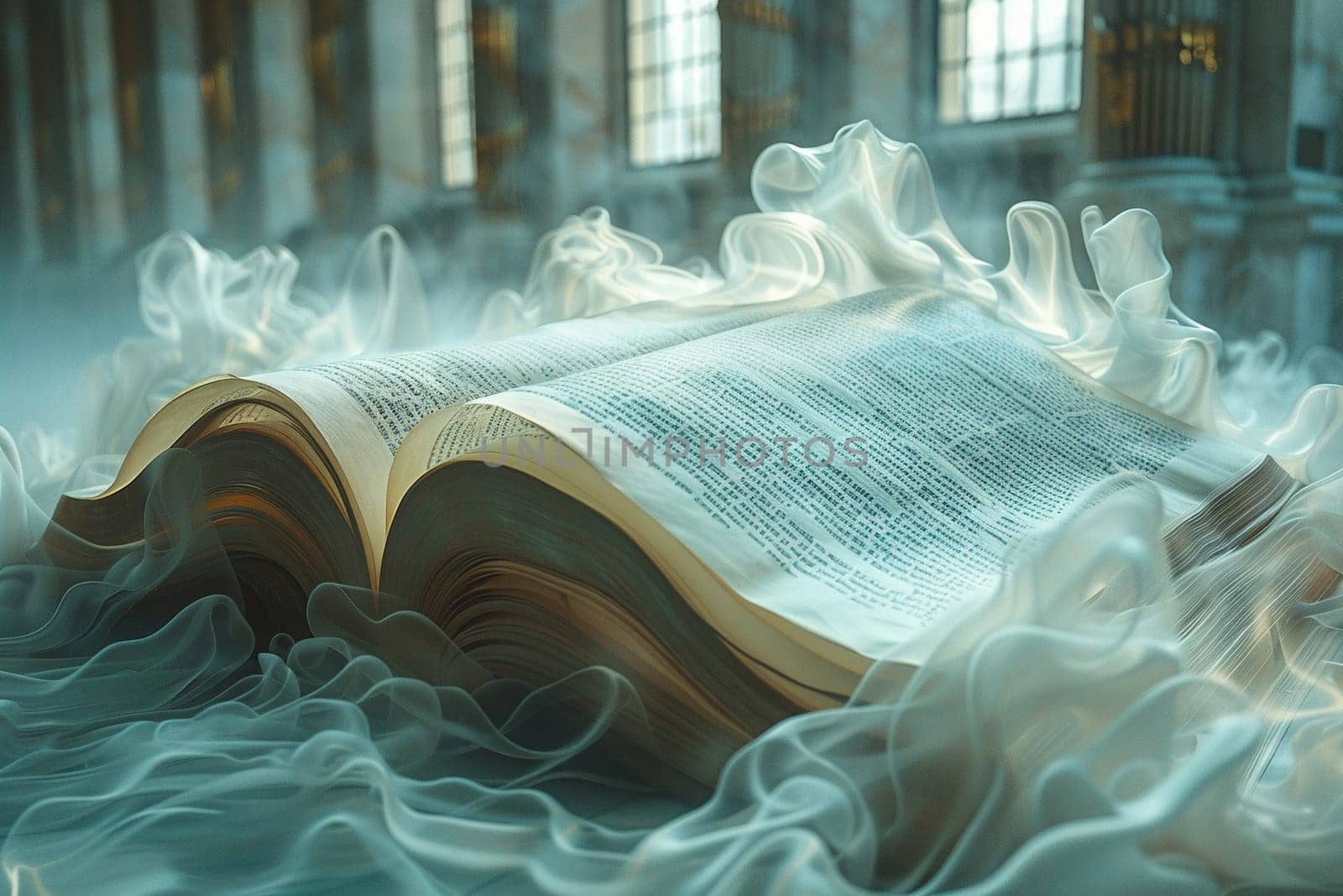 Mormon Scripture Pages Turning in a Soft Breeze The pages blur into one another by Benzoix