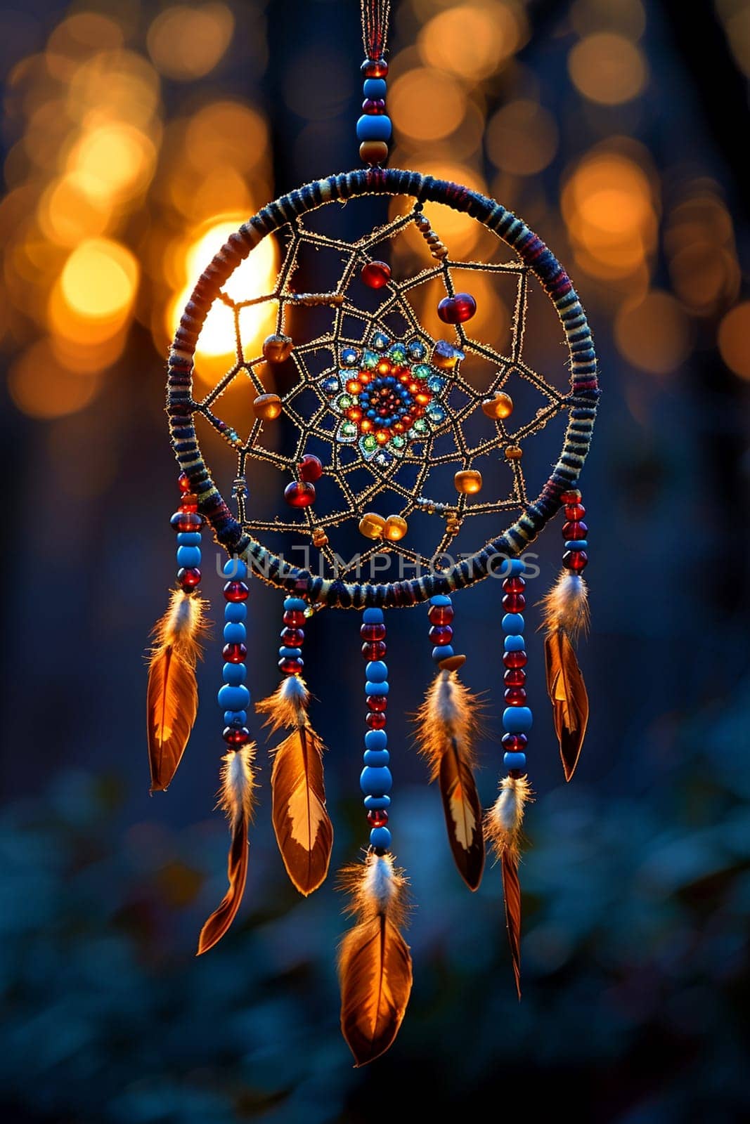 Native Dream Catcher Swirling in the Wind The intricate web merges with the air by Benzoix