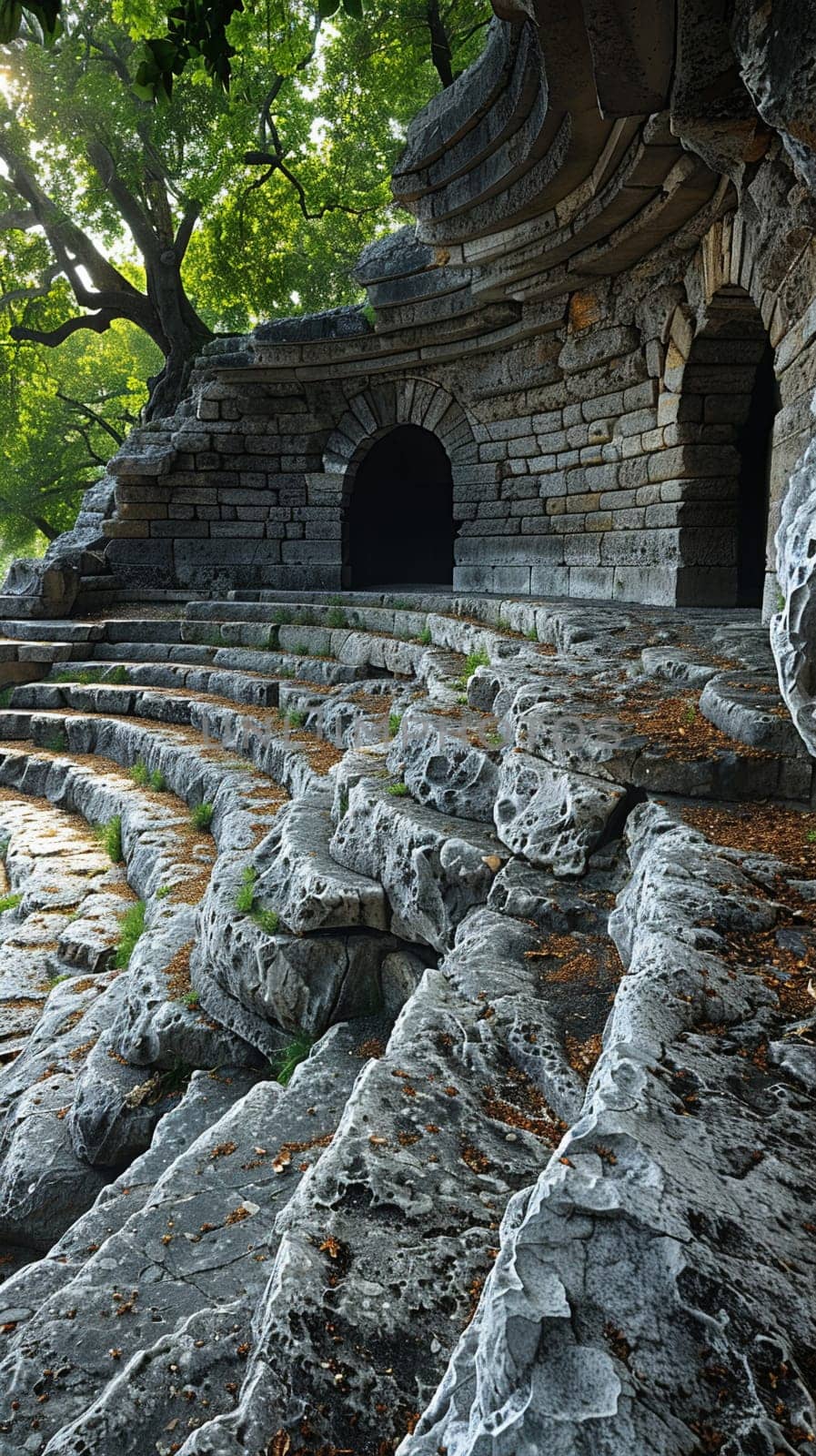 Greek Amphitheater Echoing Ancient Philosophical Debates by Benzoix