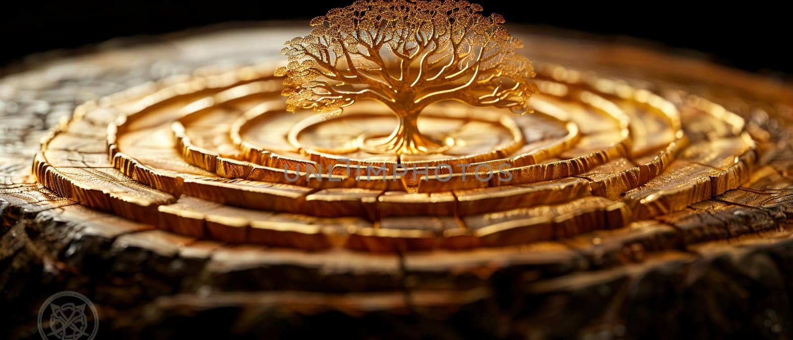 Kabbalistic Tree of Life Symbol Etched into Wood The mystical diagram blurs into the material by Benzoix