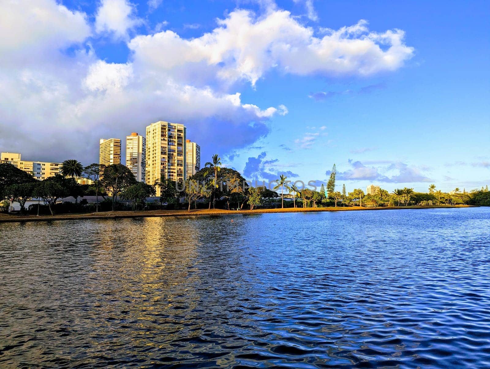 Golden Hour at Ala Wai Canal by EricGBVD