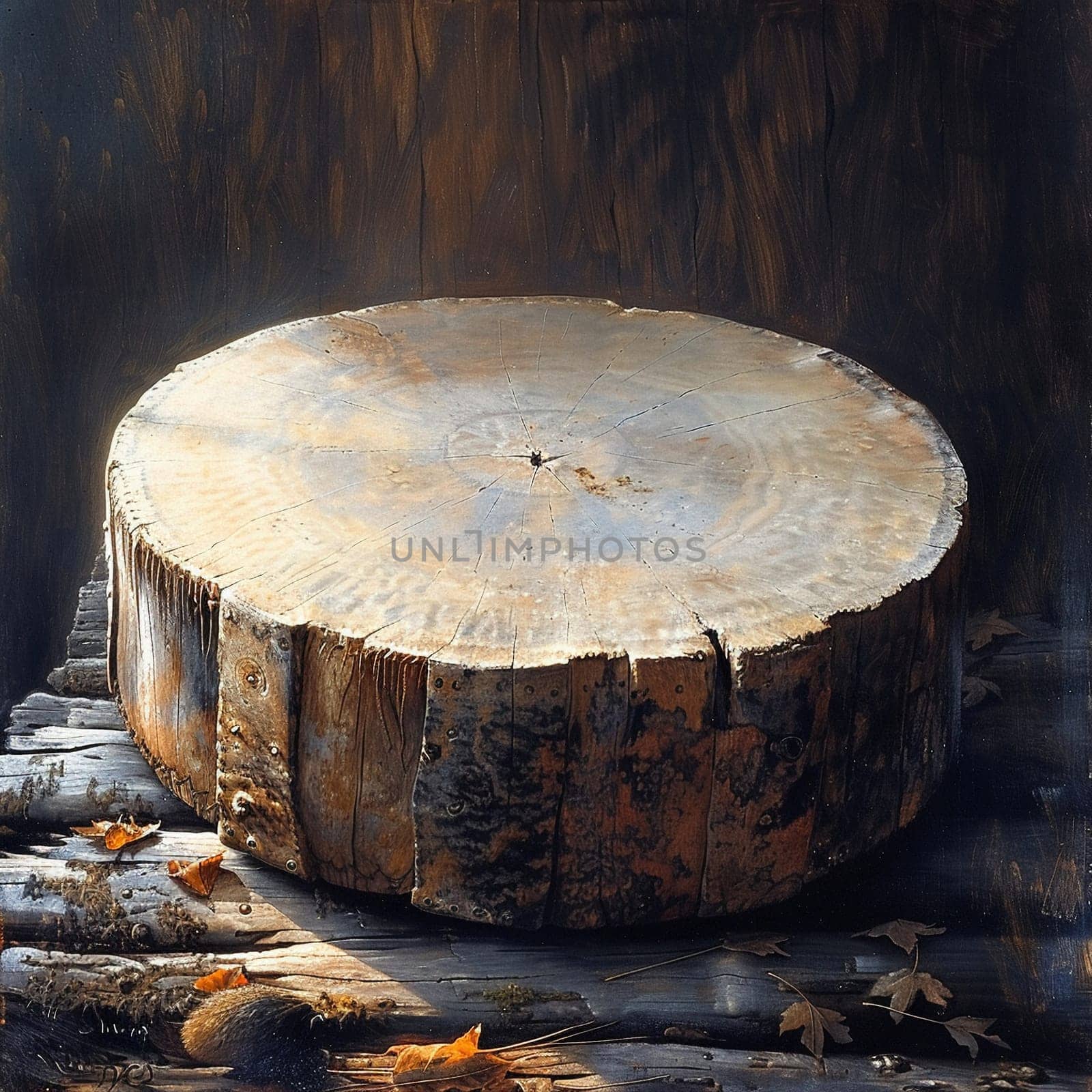 Shamanic Drum Ready for Spiritual Journeying The instrument blurs into the shadows by Benzoix