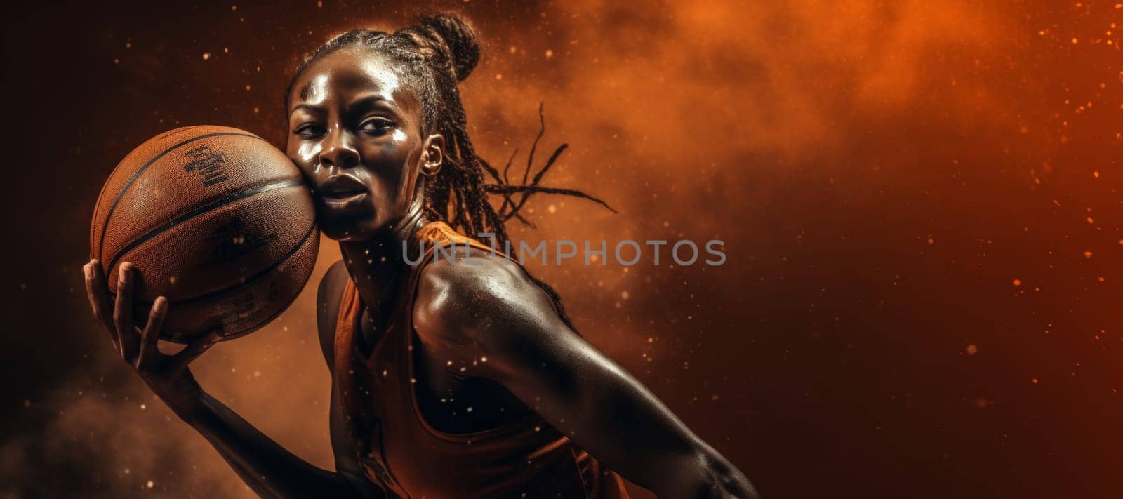 Dynamic Basketball Player in Action Shot by andreyz