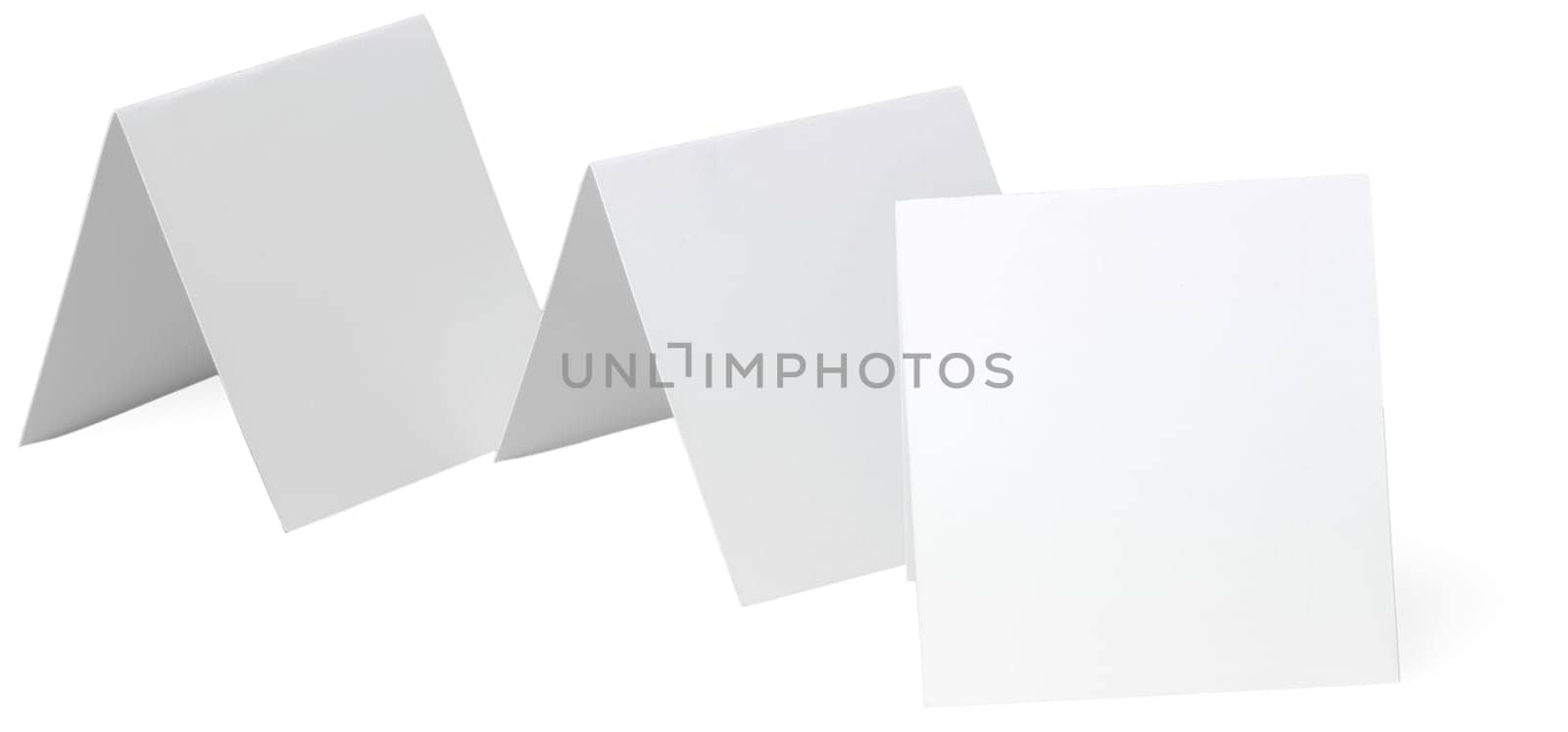 close up of a white note paper on white background by Fabrikasimf