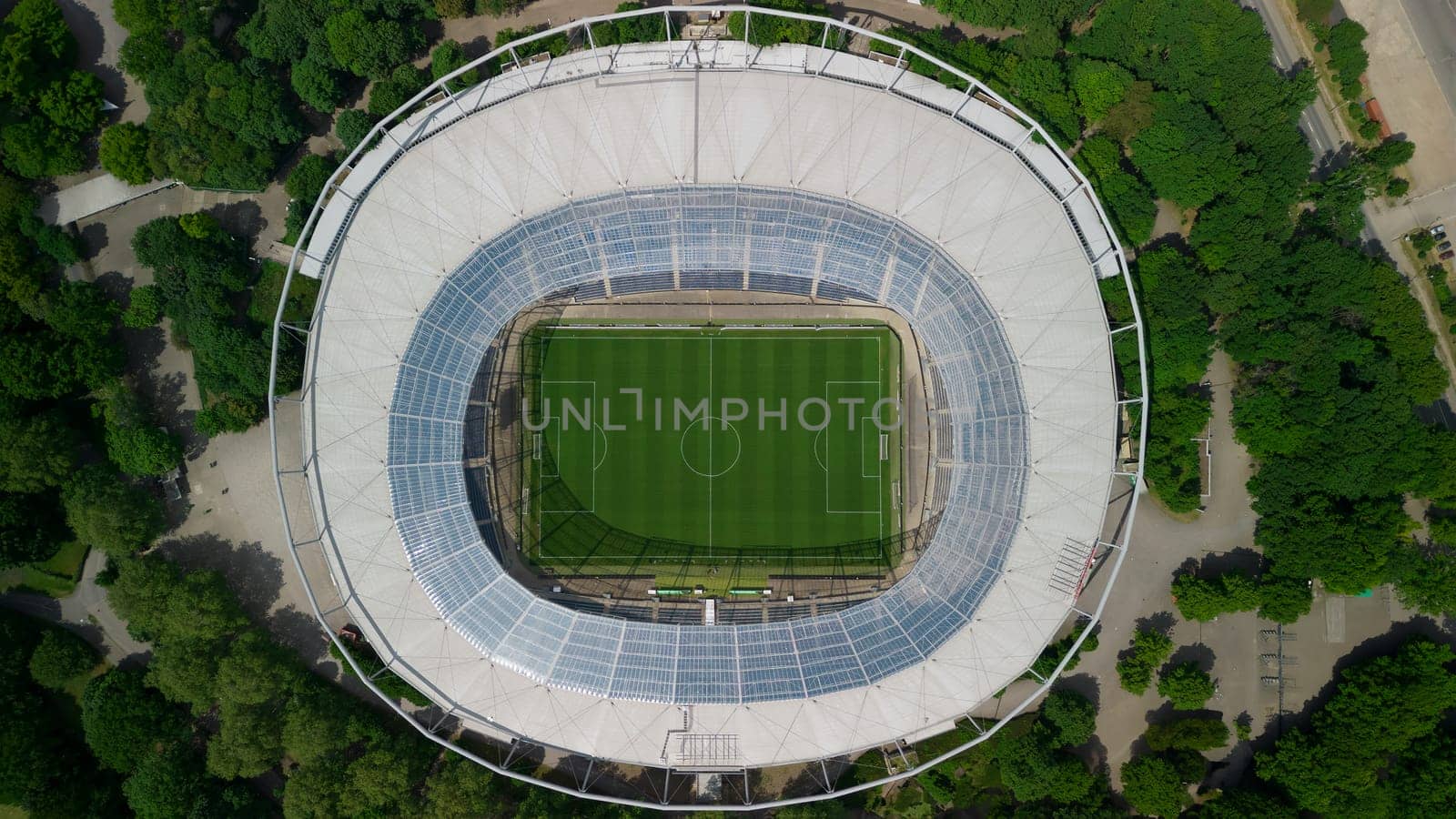 Aerial photography of an entire stadium in Hannover, Germany by mot1963