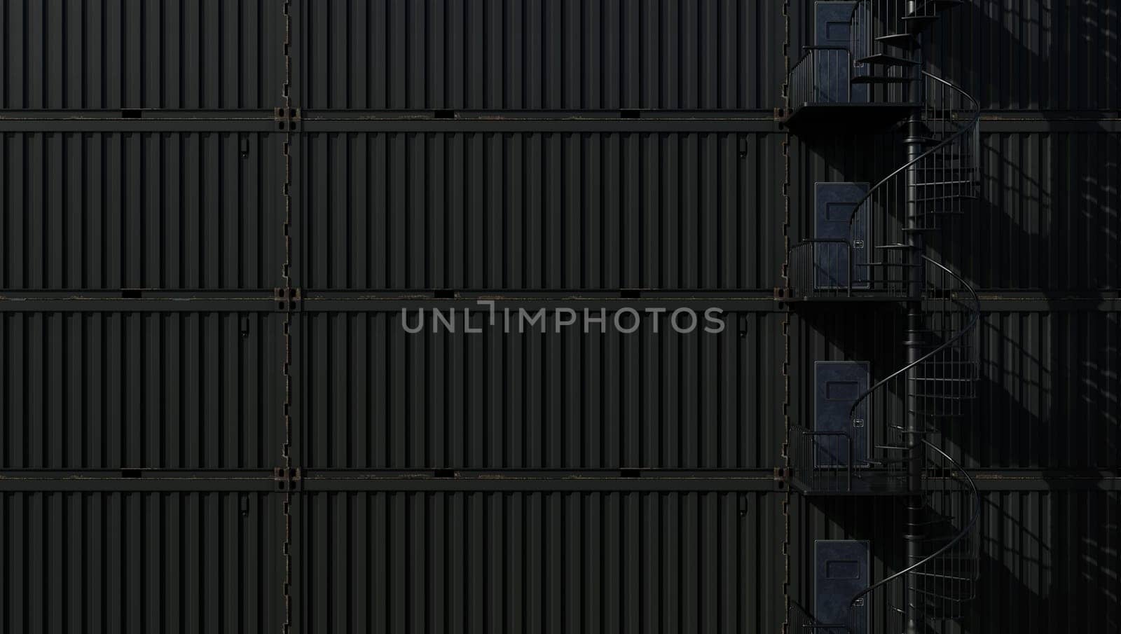 Black Warehouse Containers by urzine