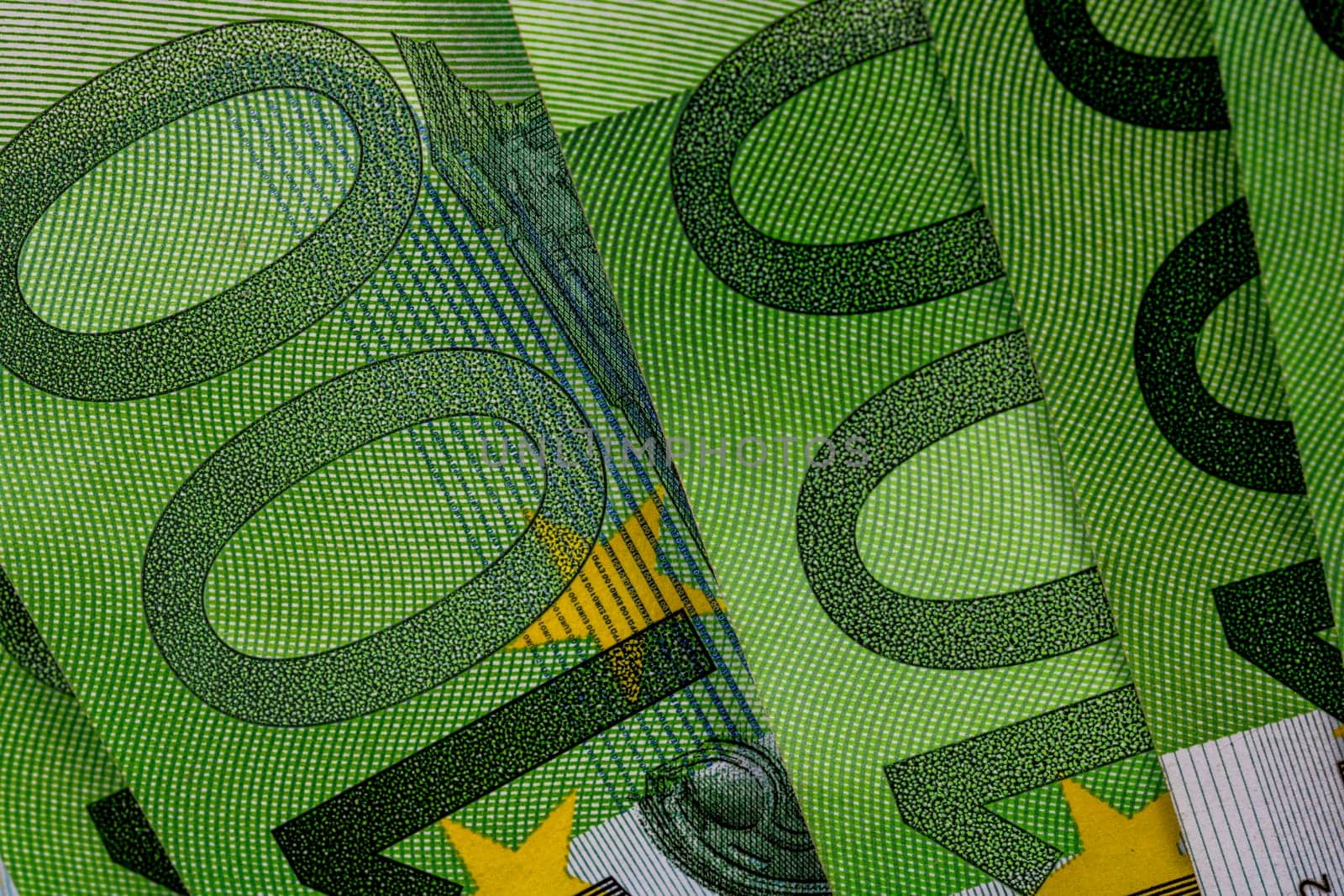 EURO money banknotes, detail photo of EUR. European Union currency
