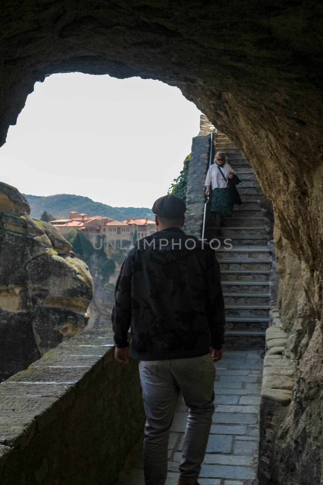 Mystical Passageways: Tunnels Leading to the Churches of Meteora, Greece by DakotaBOldeman