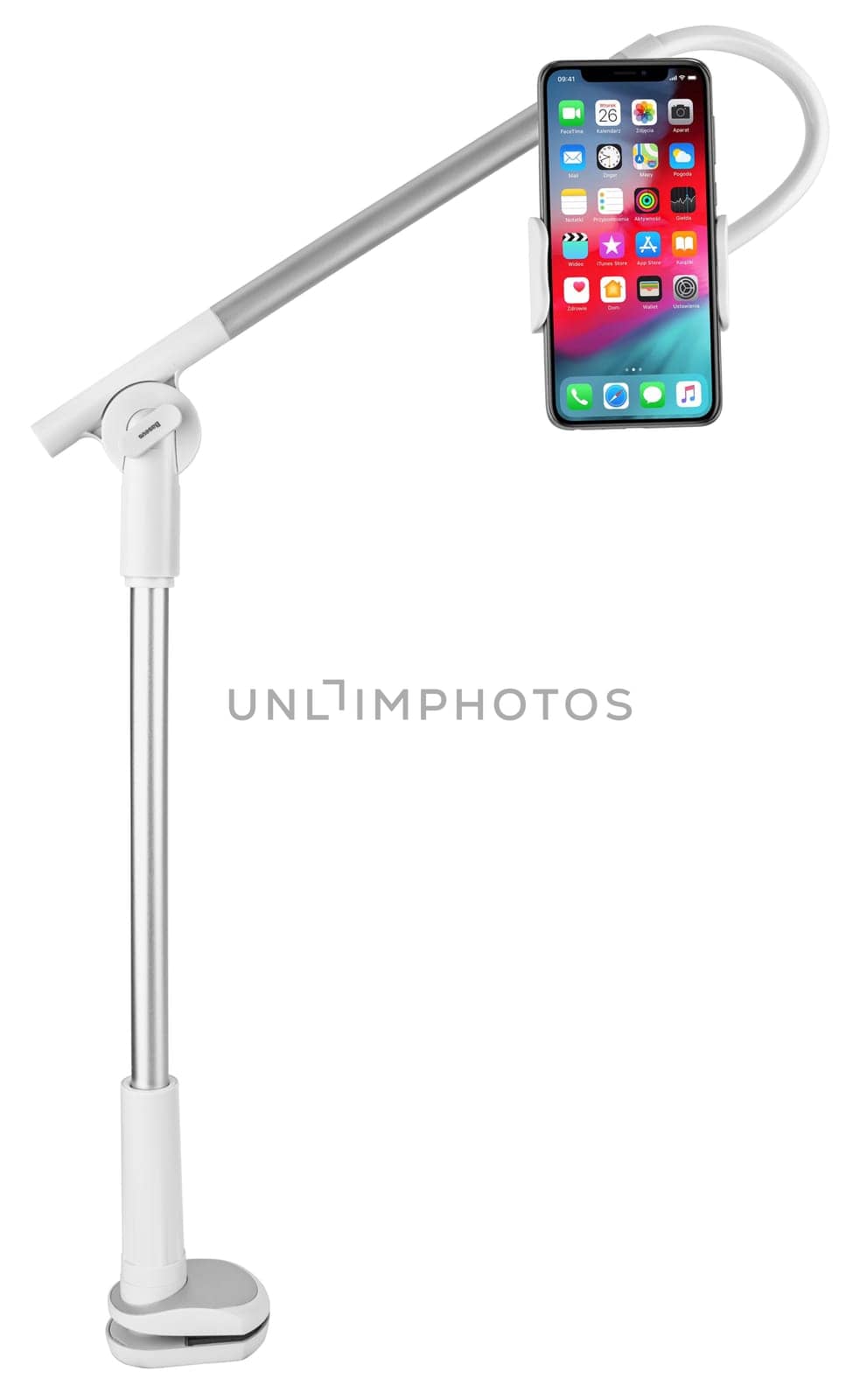tripod for bloggers phone, on a white background in isolation by A_A