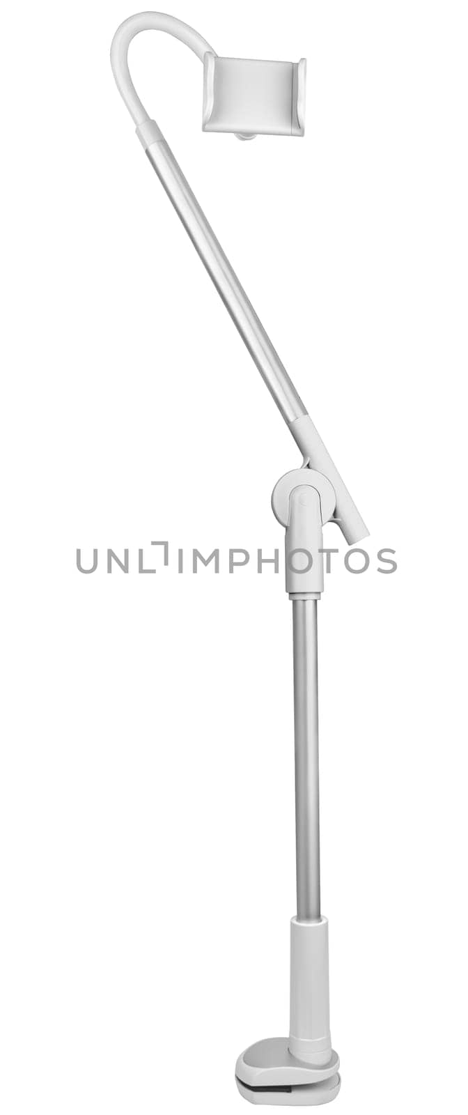 tripod for bloggers phone, on a white background in isolation
