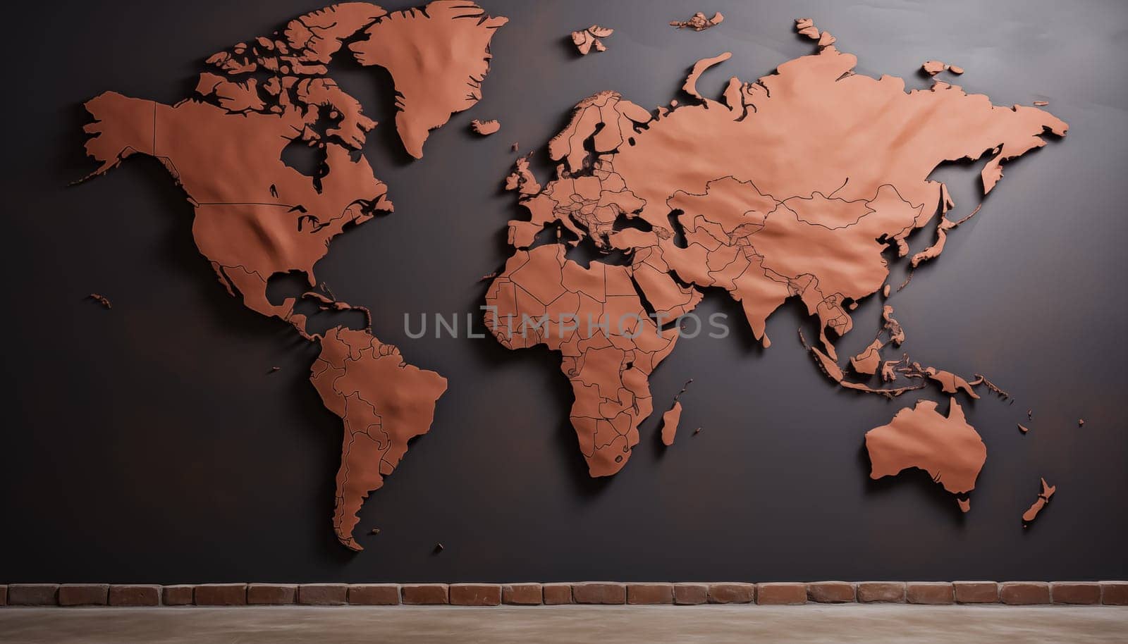 World map - abstract background by Nadtochiy