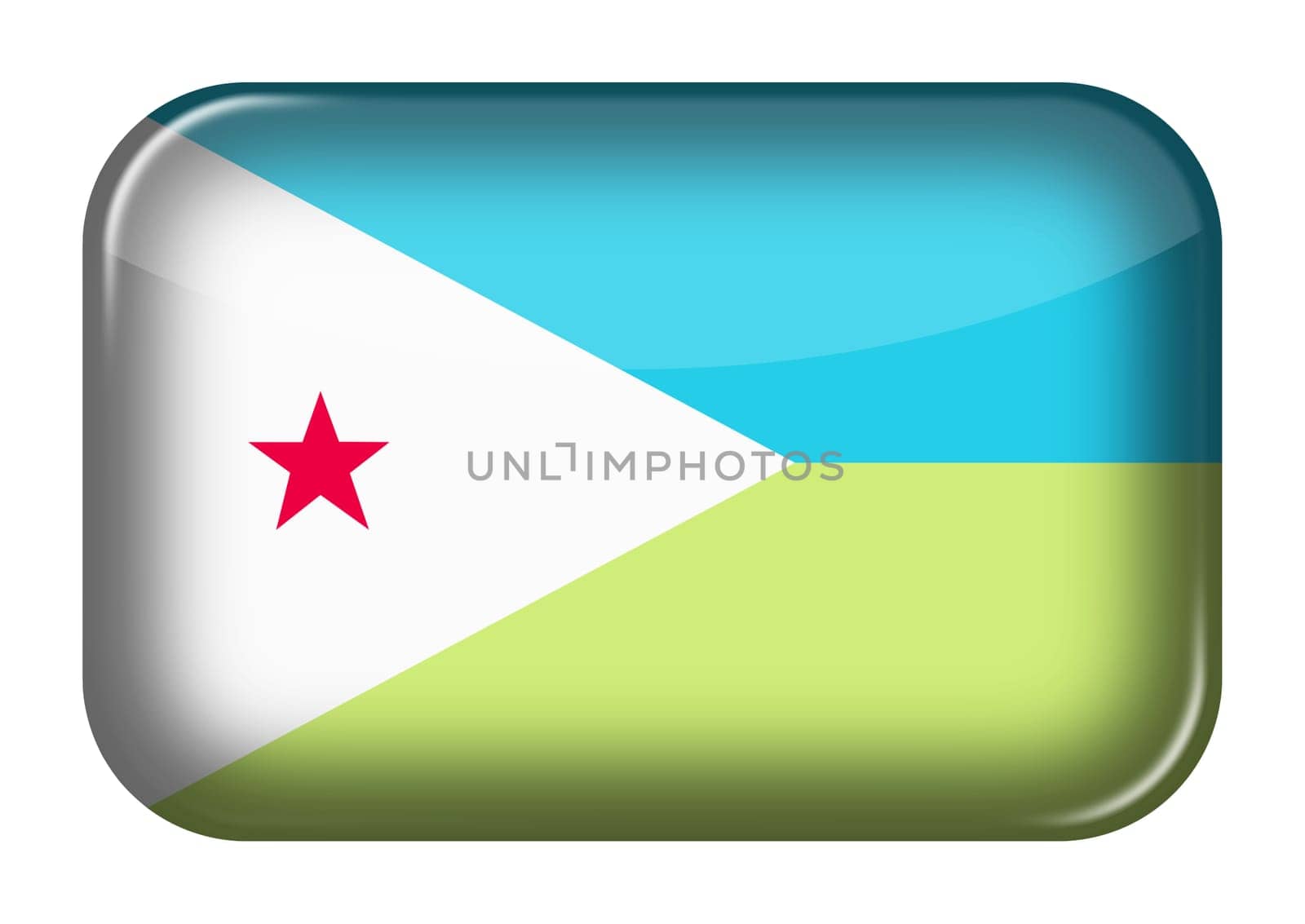 Djibouti web icon button with clipping path by VivacityImages