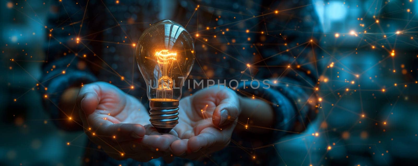 a person is holding a light bulb in their hands by richwolf