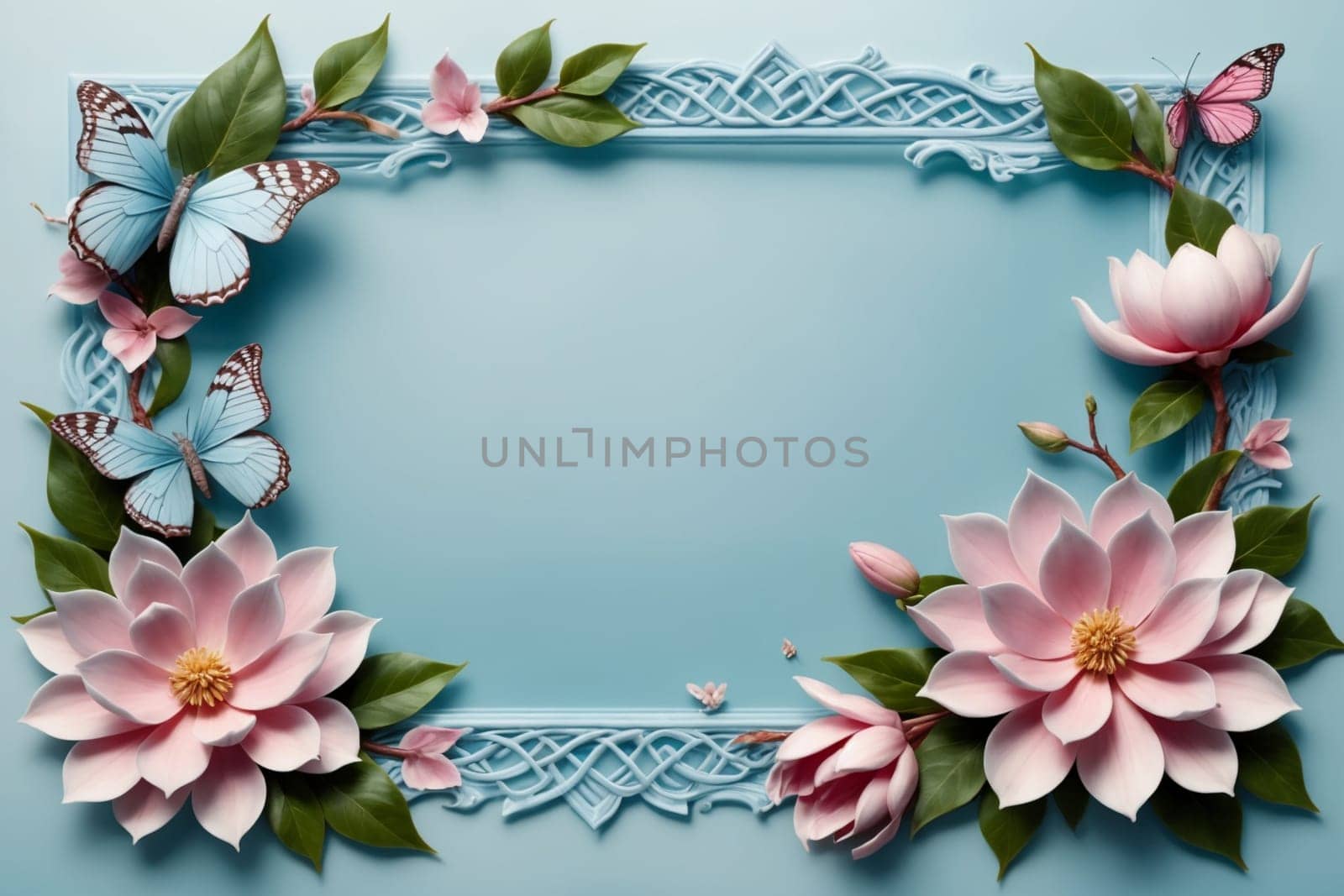 beautiful abstract background with bright flowers.