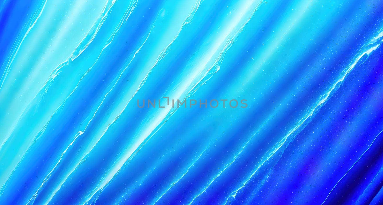 The image is a blue and purple striped background with a wavy texture.