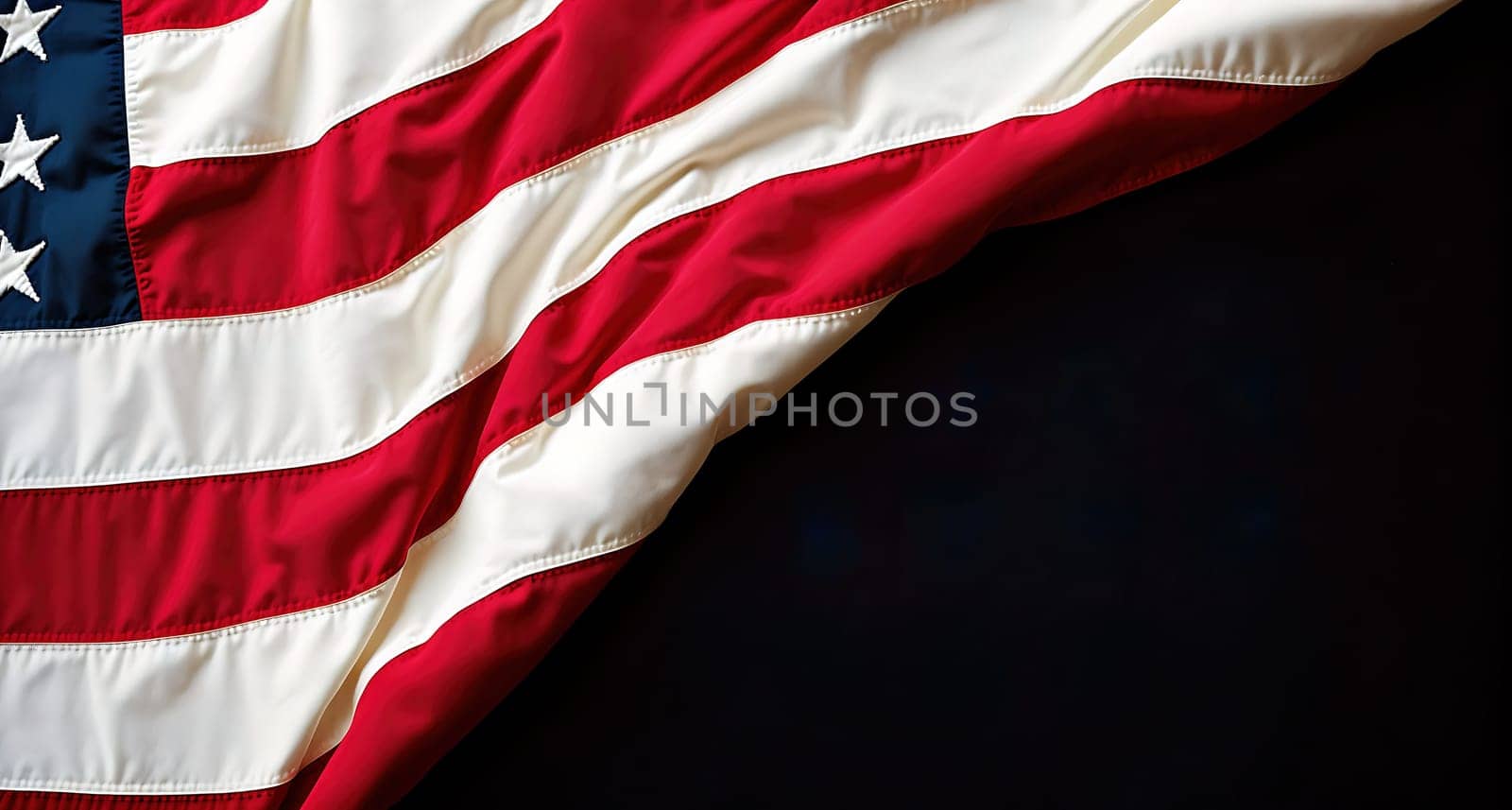 The image is a flag with the American flag on it.