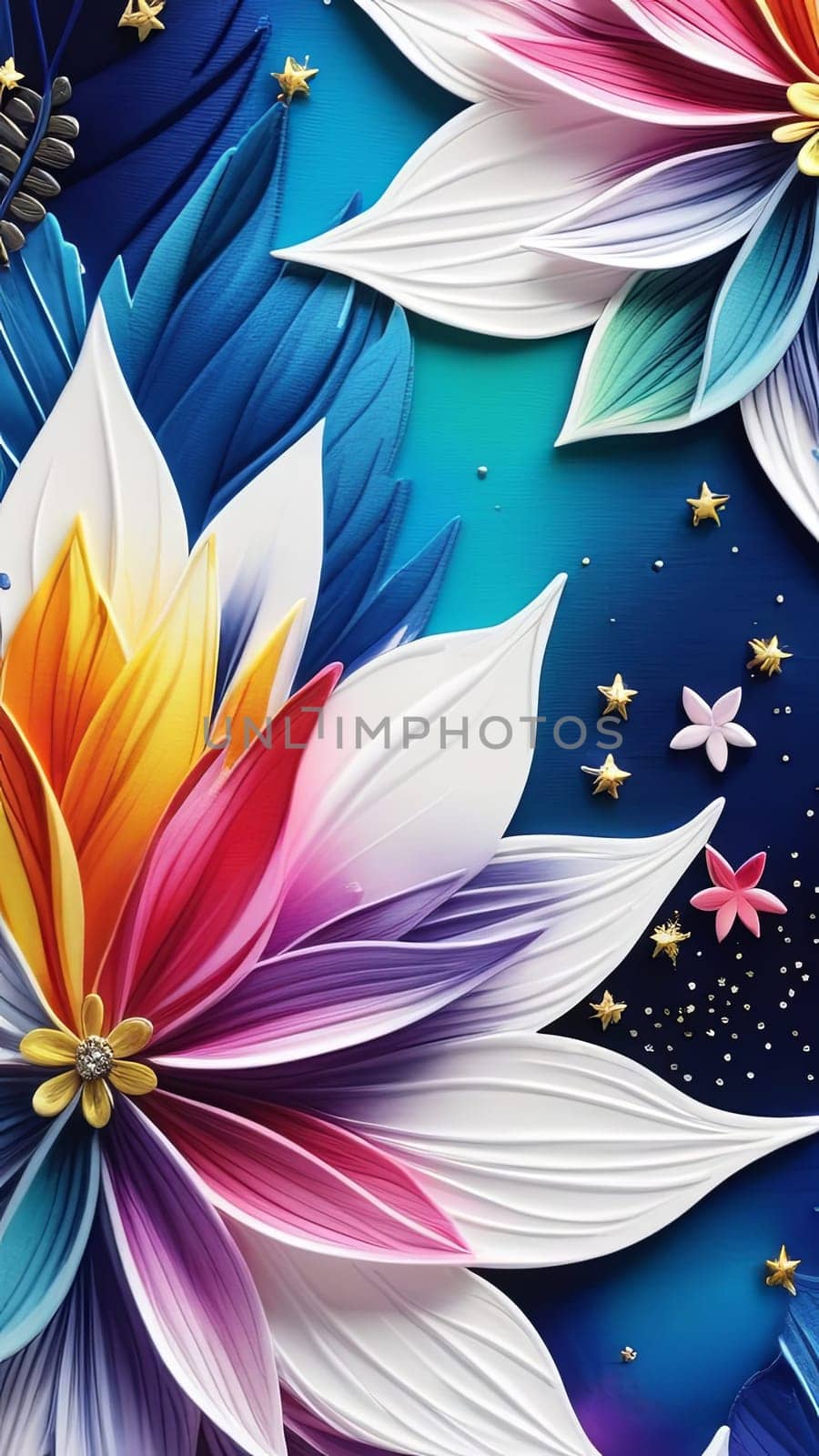 Beautiful lotus flower blooming against dark background. Lotus is symbol of purity, beauty, spiritual enlightenment in many cultures. For interior, commercial spaces to create stylish atmosphere