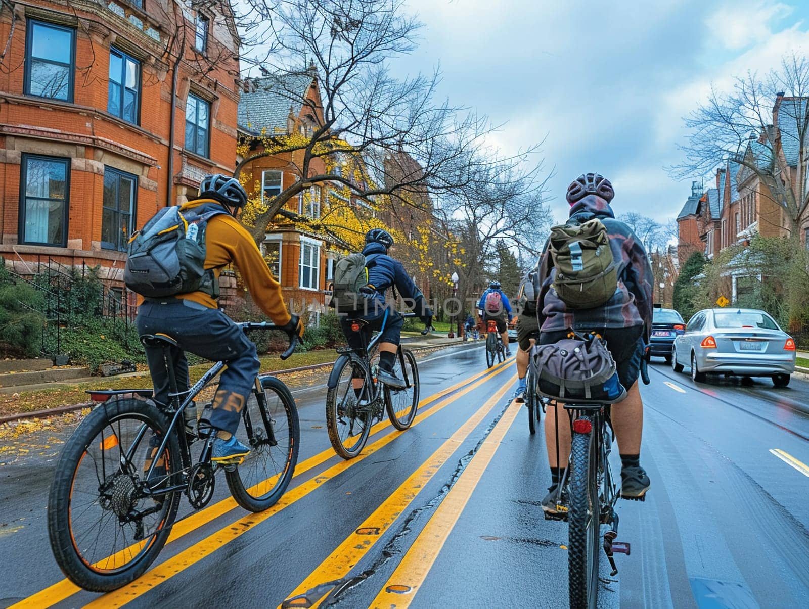 Urban Cycling Trail Advocates Healthy Commutes in Business of Sustainable Transportation, City cyclists and bike lanes advocate a story of healthy commutes and sustainable transportation in the urban cycling trail business.