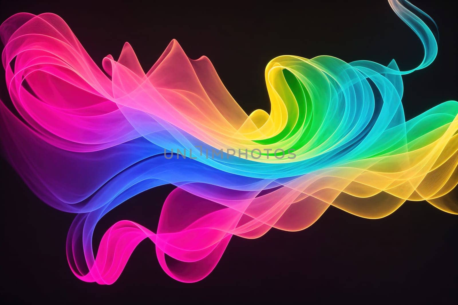 The image is a colorful, swirling cloud with a pink and purple hue.