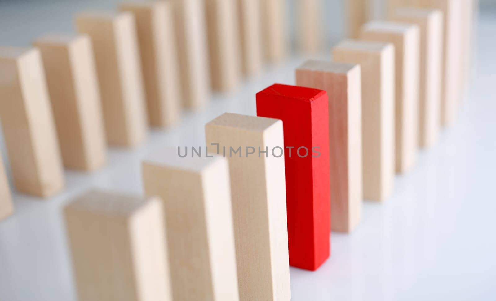 One red winner lottery wood block row by kuprevich